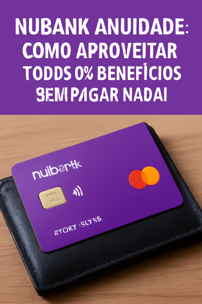 Nubank Anuidade: Como Aproveitar Todos os Benefícios Sem Pagar Nada! Nubank Anuidade: Como Aproveitar Todos os Benefícios Sem Pagar Nada!