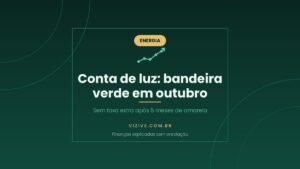 Conta de luz em outubro de 2026: bandeira verde, sem cobrança extra, depois de cinco meses de bandeira amarela