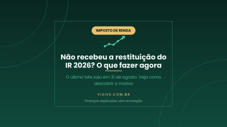 Restituicao do Imposto de Renda 2026: o ultimo lote foi pago em 31 de agosto. Quem nao recebeu deve consultar o extrato da declaracao no e-CAC