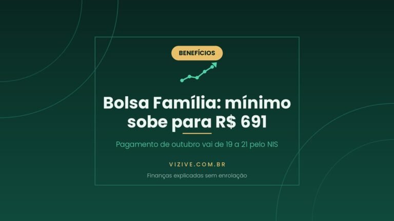 Bolsa Família de outubro de 2026: valor mínimo sobe para R$ 691 e pagamento vai de 19 a 21 de outubro conforme o final do NIS