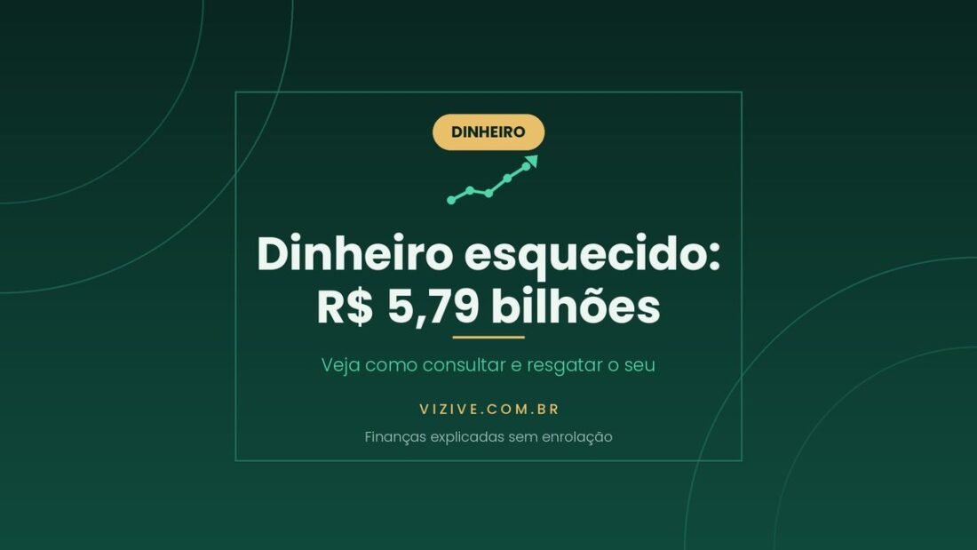 Dinheiro esquecido em bancos: R$ 5,79 bilhões a resgatar no Sistema Valores a Receber do Banco Central, dados de agosto de 2026